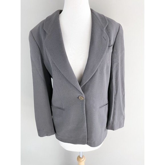 Giorgio Armani Gray Two Piece Wool Suit Women's 42 / Medium / 6 - Picture 5 of 9